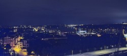 Archiv Foto Webcam Rostock Panorama vom Radisson Blue Hotel 23:00