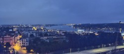 Archiv Foto Webcam Rostock Panorama vom Radisson Blue Hotel 03:00