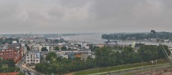 Archiv Foto Webcam Rostock Panorama vom Radisson Blue Hotel 11:00