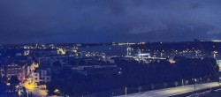 Archiv Foto Webcam Rostock Panorama vom Radisson Blue Hotel 03:00