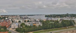 Archiv Foto Webcam Rostock Panorama vom Radisson Blue Hotel 09:00