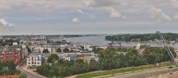 Archiv Foto Webcam Rostock Panorama vom Radisson Blue Hotel 12:00