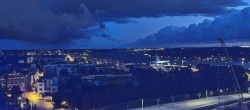 Archiv Foto Webcam Rostock Panorama vom Radisson Blue Hotel 03:00