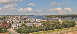 Archiv Foto Webcam Rostock Panorama vom Radisson Blue Hotel 11:00