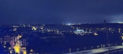 Archiv Foto Webcam Rostock Panorama vom Radisson Blue Hotel 03:00