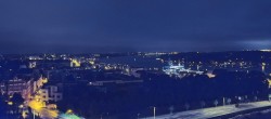 Archiv Foto Webcam Rostock Panorama vom Radisson Blue Hotel 03:00
