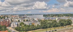 Archiv Foto Webcam Rostock Panorama vom Radisson Blue Hotel 11:00