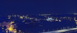Archiv Foto Webcam Rostock Panorama vom Radisson Blue Hotel 23:00