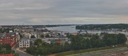 Archiv Foto Webcam Rostock Panorama vom Radisson Blue Hotel 19:00