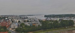 Archiv Foto Webcam Rostock Panorama vom Radisson Blue Hotel 07:00