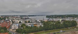 Archiv Foto Webcam Rostock Panorama vom Radisson Blue Hotel 09:00