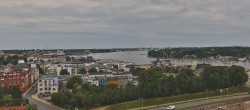 Archiv Foto Webcam Rostock Panorama vom Radisson Blue Hotel 17:00
