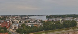 Archiv Foto Webcam Rostock Panorama vom Radisson Blue Hotel 19:00