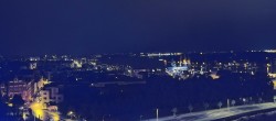 Archiv Foto Webcam Rostock Panorama vom Radisson Blue Hotel 23:00