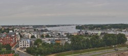 Archiv Foto Webcam Rostock Panorama vom Radisson Blue Hotel 07:00
