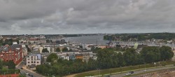 Archiv Foto Webcam Rostock Panorama vom Radisson Blue Hotel 09:00