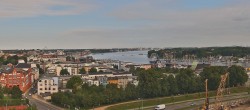 Archiv Foto Webcam Rostock Panorama vom Radisson Blue Hotel 07:00