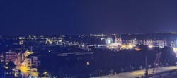 Archiv Foto Webcam Rostock Panorama vom Radisson Blue Hotel 23:00
