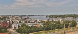 Archiv Foto Webcam Rostock Panorama vom Radisson Blue Hotel 11:00