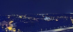 Archiv Foto Webcam Rostock Panorama vom Radisson Blue Hotel 23:00