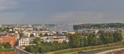 Archiv Foto Webcam Rostock Panorama vom Radisson Blue Hotel 07:00