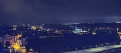 Archiv Foto Webcam Rostock Panorama vom Radisson Blue Hotel 23:00