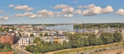 Archiv Foto Webcam Rostock Panorama vom Radisson Blue Hotel 09:00