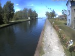 Archiv Foto Webcam Hafendorf Müritz: Kanal vom Claassee zur Müritz 11:00