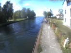 Archiv Foto Webcam Hafendorf Müritz: Kanal vom Claassee zur Müritz 15:00