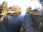 Archiv Foto Webcam Hafendorf Müritz: Kanal vom Claassee zur Müritz 05:00