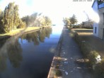 Archiv Foto Webcam Hafendorf Müritz: Kanal vom Claassee zur Müritz 06:00