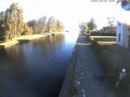 Archiv Foto Webcam Hafendorf Müritz: Kanal vom Claassee zur Müritz 05:00