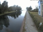Archiv Foto Webcam Hafendorf Müritz: Kanal vom Claassee zur Müritz 19:00