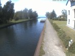 Archiv Foto Webcam Hafendorf Müritz: Kanal vom Claassee zur Müritz 13:00