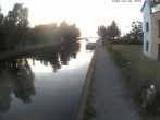 Archiv Foto Webcam Hafendorf Müritz: Kanal vom Claassee zur Müritz 19:00