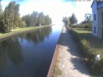 Archiv Foto Webcam Hafendorf Müritz: Kanal vom Claassee zur Müritz 07:00