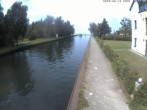 Archiv Foto Webcam Hafendorf Müritz: Kanal vom Claassee zur Müritz 13:00