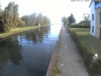 Archiv Foto Webcam Hafendorf Müritz: Kanal vom Claassee zur Müritz 06:00