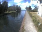 Archiv Foto Webcam Hafendorf Müritz: Kanal vom Claassee zur Müritz 13:00