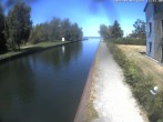 Archiv Foto Webcam Hafendorf Müritz: Kanal vom Claassee zur Müritz 11:00