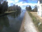 Archiv Foto Webcam Hafendorf Müritz: Kanal vom Claassee zur Müritz 13:00