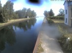 Archiv Foto Webcam Hafendorf Müritz: Kanal vom Claassee zur Müritz 07:00