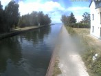 Archiv Foto Webcam Hafendorf Müritz: Kanal vom Claassee zur Müritz 13:00