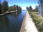 Archiv Foto Webcam Hafendorf Müritz: Kanal vom Claassee zur Müritz 11:00