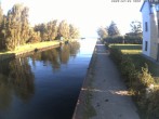 Archiv Foto Webcam Hafendorf Müritz: Kanal vom Claassee zur Müritz 06:00