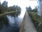 Archiv Foto Webcam Hafendorf Müritz: Kanal vom Claassee zur Müritz 07:00