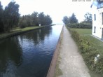 Archiv Foto Webcam Hafendorf Müritz: Kanal vom Claassee zur Müritz 13:00