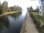 Archiv Foto Webcam Hafendorf Müritz: Kanal vom Claassee zur Müritz 06:00
