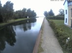 Archiv Foto Webcam Hafendorf Müritz: Kanal vom Claassee zur Müritz 07:00