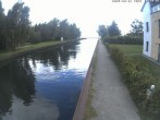 Archiv Foto Webcam Hafendorf Müritz: Kanal vom Claassee zur Müritz 09:00
